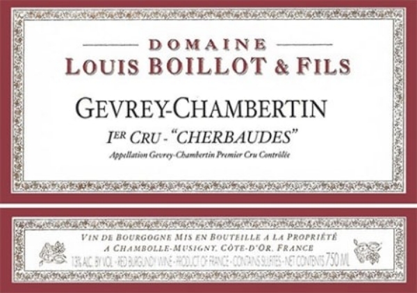 Picture of 2019 Louis Boillot - Gevrey Chambertin Cherbaudes (pre arrival)