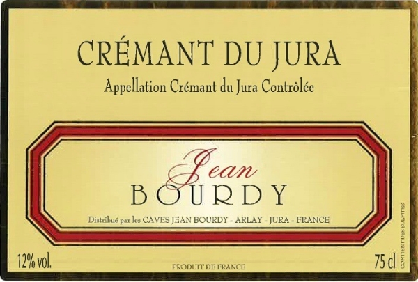 Caves Jean Bourdy Cremant du Jura Blanc label