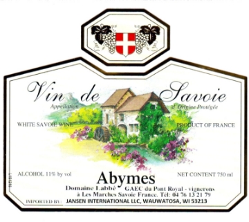 Domaine Labbe Abymes label