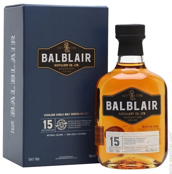 Picture of Balblair 15 yr Highland Single Malt Whiskey 750ml