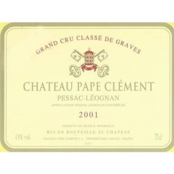 Picture of 2001 Chateau Pape Clement - Pessac