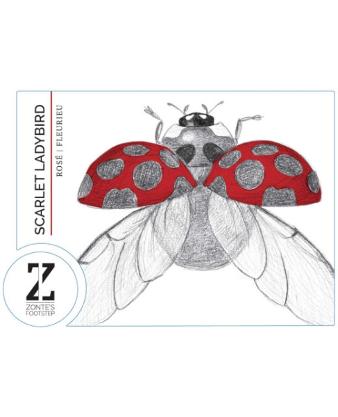 Zonte's Footstep Scarlet Ladybird Rosé label