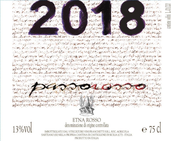 Franchetti Passorosso label