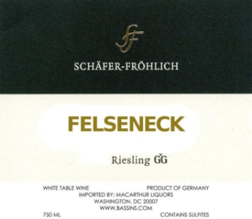 Picture of 2020 Schafer Frohlich - Bockenauer Felseneck Grosses Gewachs Riesling Trocken