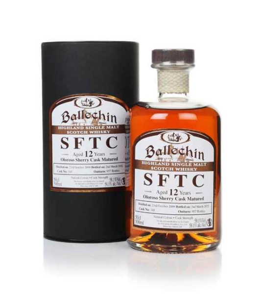 Picture of Edradour Ballechin 12 yr Sherry Cask Strength (Dist 2009) Whiskey 700ml