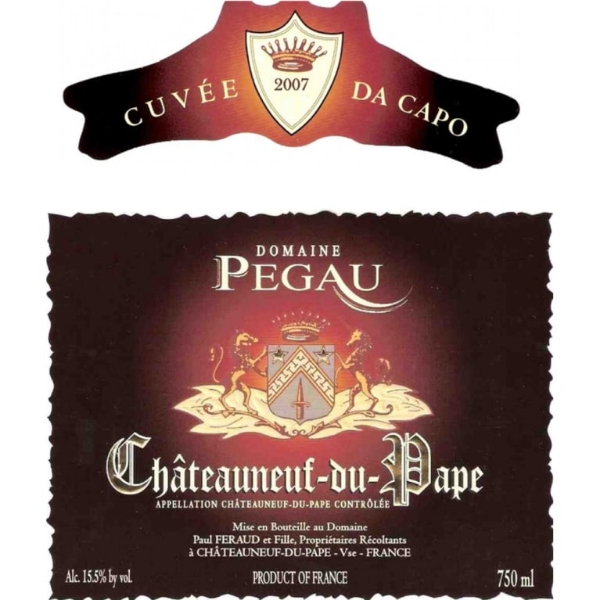 Picture of 2015 Pegau Chateauneuf du Pape Da Capo