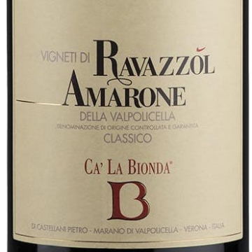 Picture of 2016 Ca La Bionda - Amarone Classico Vigneti di Ravazzol