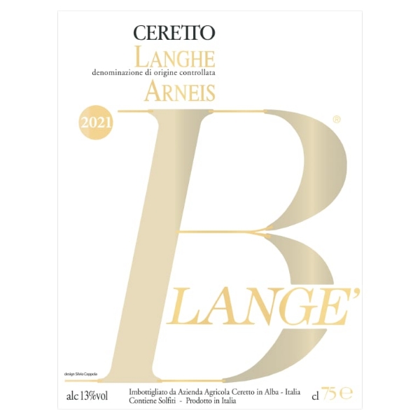 Picture of 2021 Ceretto - Arneis Blange