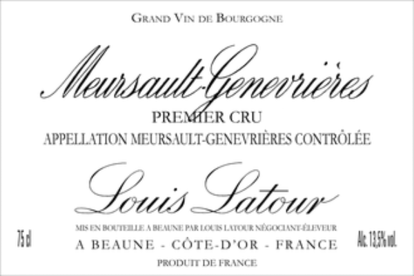 Picture of 2020 Louis Latour - Meursault Genevrieres (pre arrival)