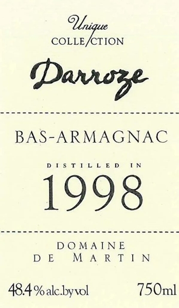 Picture of Francis Darroze Domaine de Martin 1998 Bas - Armagnac 750ml
