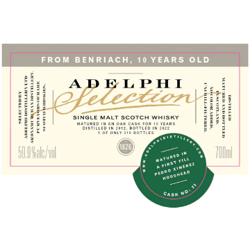 Picture of Benriach Adelphi  10 yr Cask #35 Whiskey 700ml