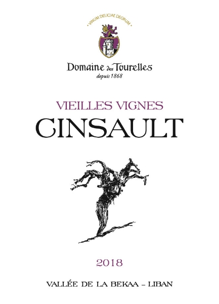 Domaine des Tourelles Cinsault Vieilles Vignes label