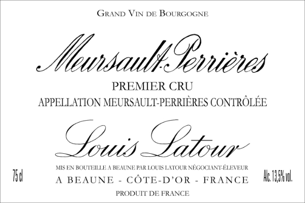 Picture of 2020 Louis Latour - Meursault Perrieres