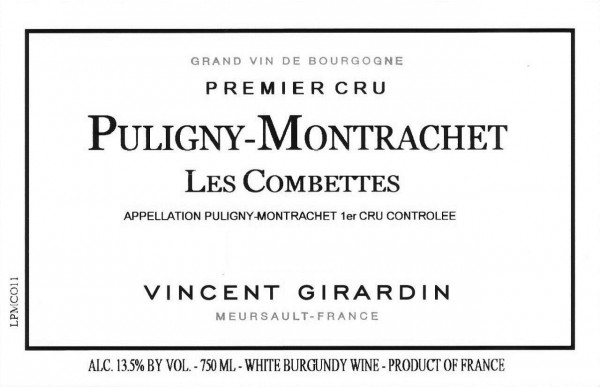 Picture of 2020 Vincent Girardin - Puligny Montrachet Combettes