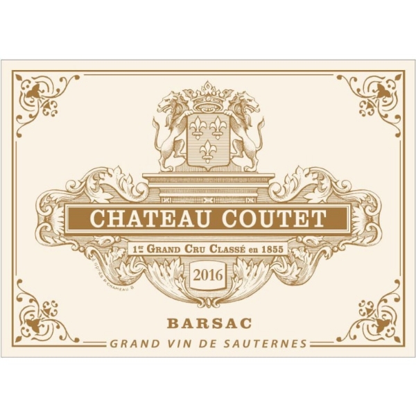 Picture of 2016 Chateau Coutet - Sauternes HALF BOTTLE