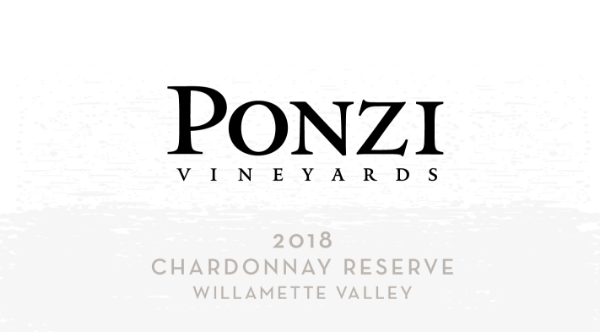 Ponzi Willamette Valley Chardonnay label