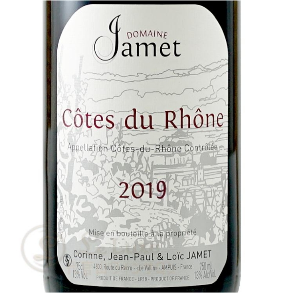 Picture of 2019 Jamet - Cotes du Rhone Rouge
