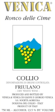 Picture of 2021 Venica - Collio DOC Friulano Ronco delle Cime