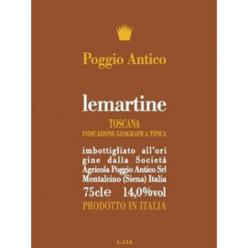 Picture of 2019 Poggio Antico - Toscana Rosso IGT Lemartine