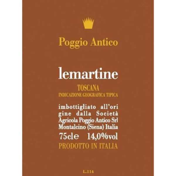 Picture of 2019 Poggio Antico - Toscana IGT Lemartine