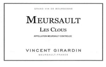 Picture of 2020 Vincent Girardin - Meursault Clous (pre arrival)