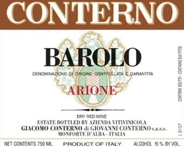 Picture of 2018 Conterno, Giacomo - Barolo Arione DOUBLE MAGNUM