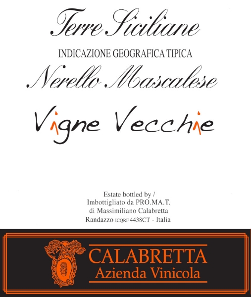 Calabretta Nerello Mascalese Vigne Vecchie label
