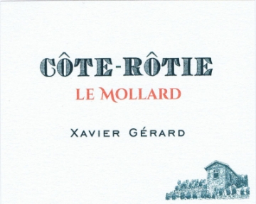 Xavier Gerard Cote Rotie Le Mollard label