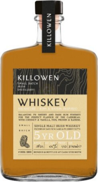 Picture of Killowen Rum & Raisin 5 yr Dark Rum Sherry Cask Aged Whiskey 375ml