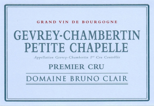 Picture of 2020 Bruno Clair - Gevrey Chambertin Petite Chapelle (pre arrival)