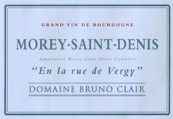Picture of 2020 Bruno Clair - Morey St. Denis Rue de Vergy (pre arrival)