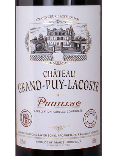 Picture of 1982 Chateau Grand Puy Lacoste - Pauillac