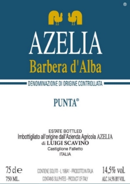 Picture of 2019 Azelia - Barbera d'Alba Punta