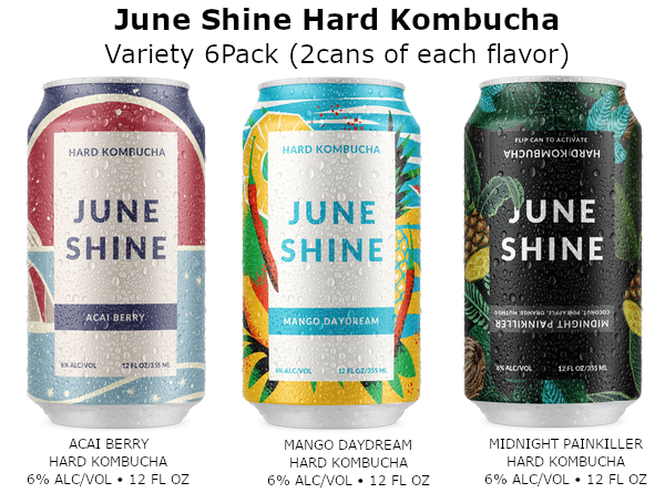 June Shine Kombucha MacArthur Beverages Variety Six Pack