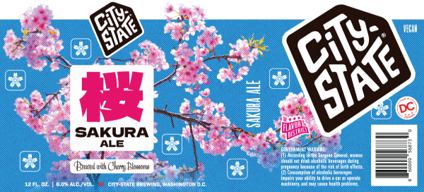 Picture of City-State Brewing - Sakura Cherry Blossom Ale 6pk