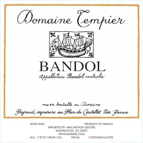 Picture of 2022 Domaine Tempier -  Bandol Rose