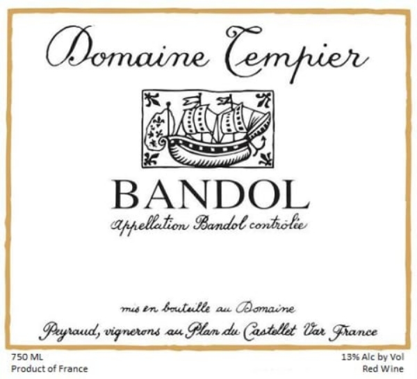 Picture of 2020 Domaine Tempier - Bandol Rouge (pre arrival)