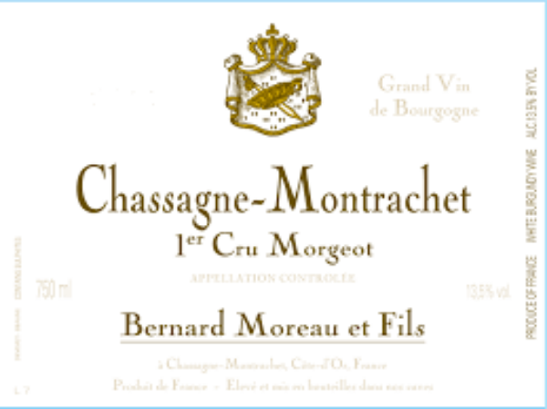 Picture of 2020 Bernard Moreau - Chassagne Montrachet Morgeot (pre arrival)