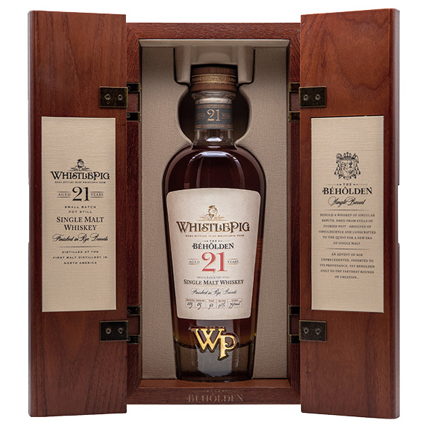 Picture of WhistlePig 21 yr Beholden Small Batch Pot Still Whiskey 750ml