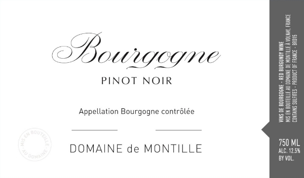 de Montille Bourgogne Rouge label