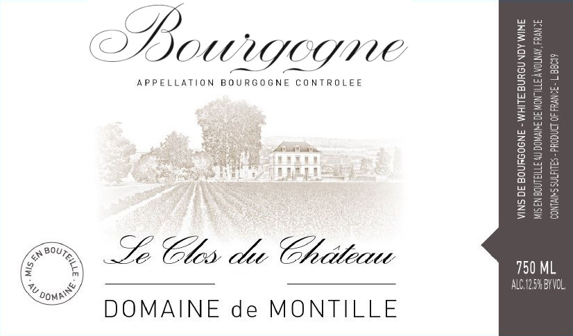 2020 Domaine de Montille - Bourgogne Blanc Clos du Chateau (pre arrival ...