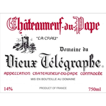 Picture of 2016 Vieux Telegraphe - Chateauneuf du Pape HALF BOTTLE