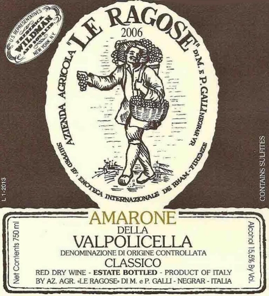 Picture of 2011 Le Ragose - Amarone della Valpolicella Riserva