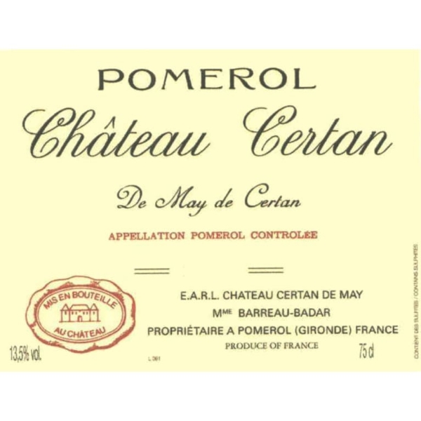 Picture of 2009 Chateau Certan De May - Pomerol