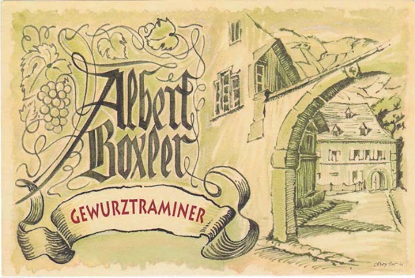 Albert Boxler Gewurztraminer label