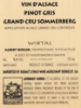 Albert Boxler Pinot Gris Sommerberg Wibtal back label