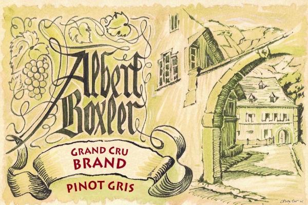 Albert Boxler Pinot Gris Brand label