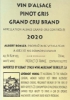 Albert Boxler Pinot Gris Brand back label