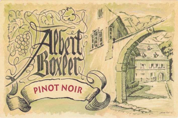 Albert Boxler Pinot Noir "S" label