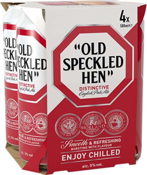 Picture of Morland Brewing - Old Speckled Hen 4pk cans